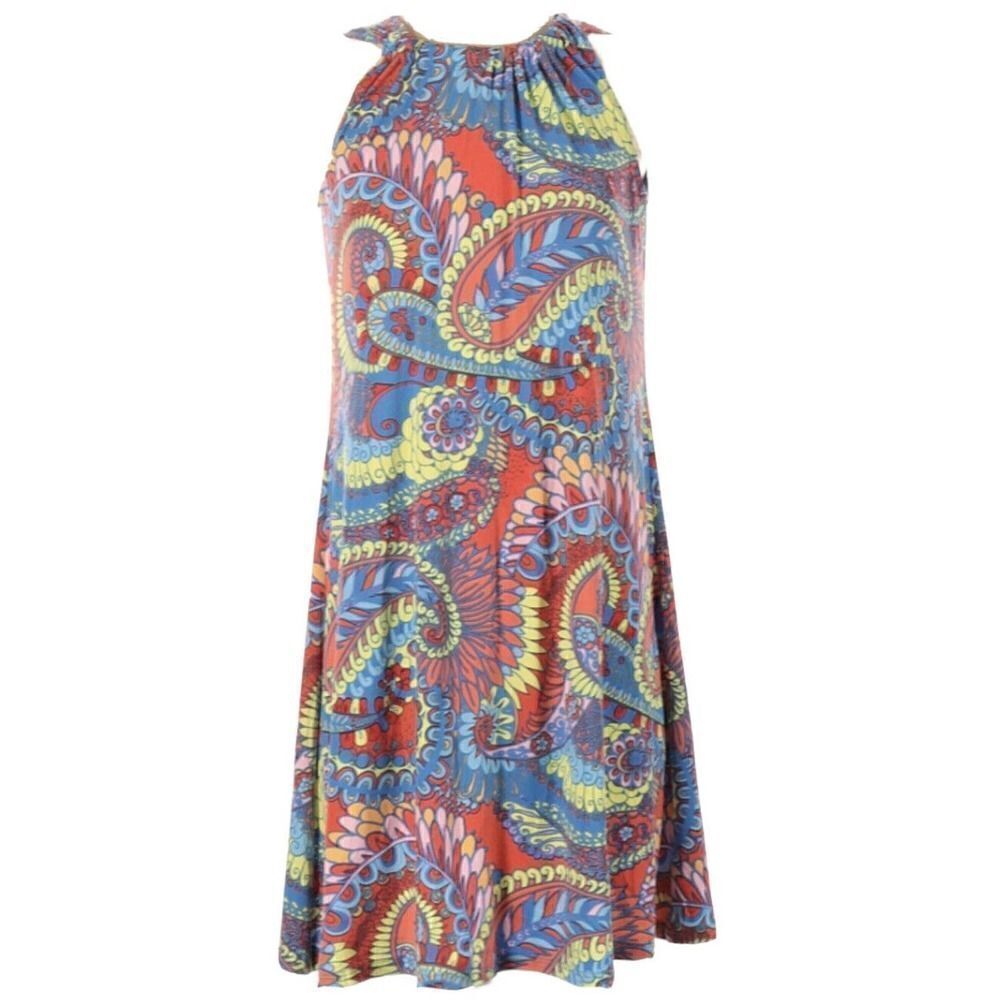 Ivy Jane Paisley Dress Small Sleeveless Colorful